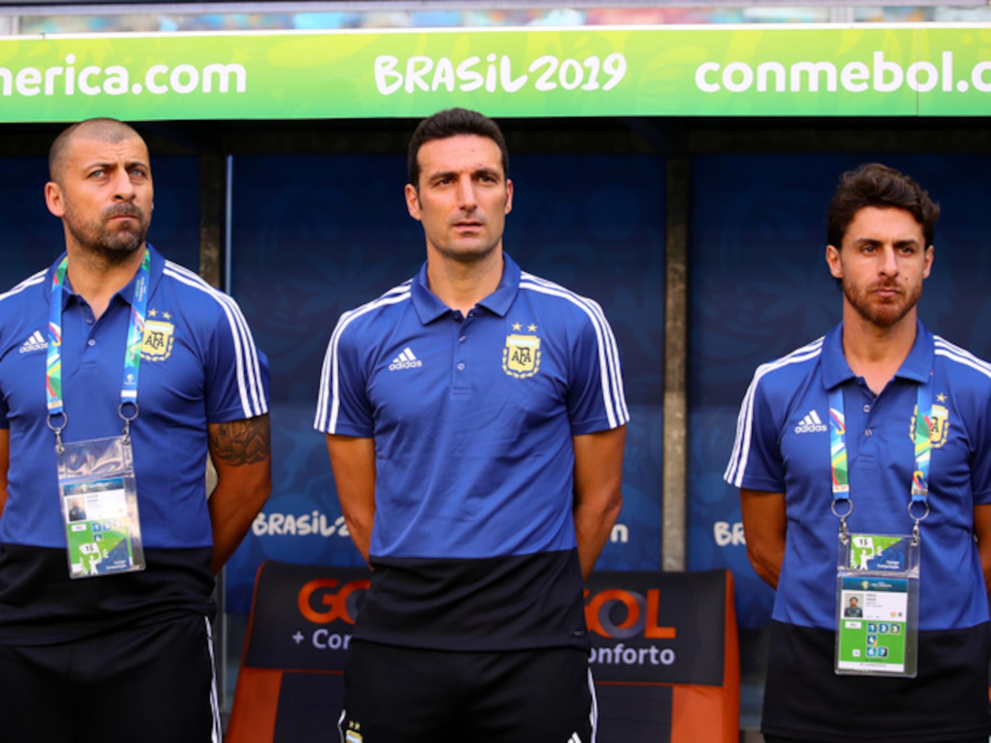 Scaloni participó en un curso de formación de entrenadores en la Argentina