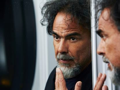 Alejandro González Iñárritu during the interview in Madrid.