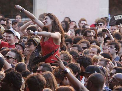 Éspectadores de una de las actuaciones del Sónar del pasado año.