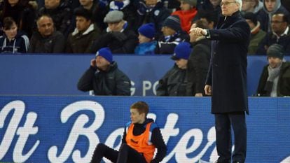 Ranieri en un momento del partido.