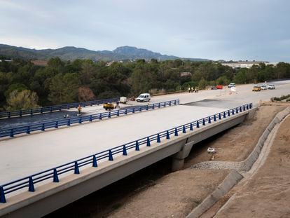 Obras del Cuarto Cinturón a la altura de Viladecavalls, el pasado mes de noviembre.