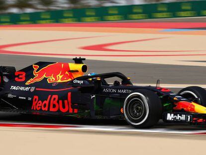 Ricciardo, durante los libres de Bahrein.