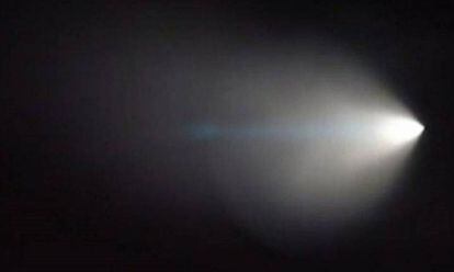 Haz de luz que recorrió el sur de California y Nevada en noviembre de 2015.