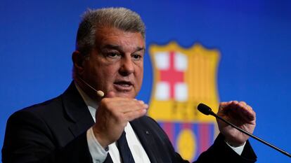 El presidente del Barcelona, Joan Laporta.