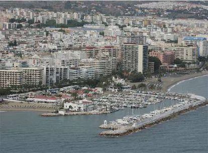 Vista aérea de la localidad malagueña, que acumula 18.000 viviendas ilegales.