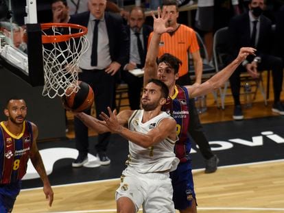 Campazzo, en una entrada a canasta