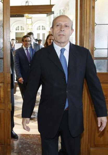 El ministro de Educaci&oacute;n, Jos&eacute; Ignacio Wert, ayer en Santander.