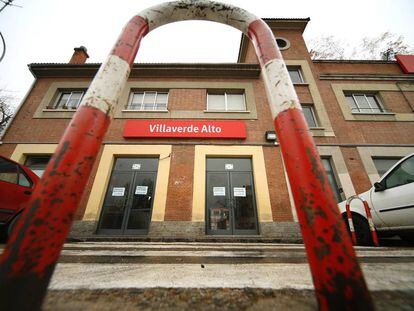 Entrada de la estación de Cercanías de Villaverde Alto, en una imagen de archivo.