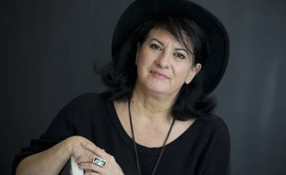 La poetisa Aurora Luque, en febrero de 2015. 