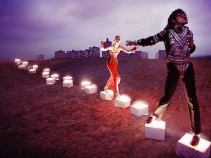 Imagen de la exposición de Michael Jackson