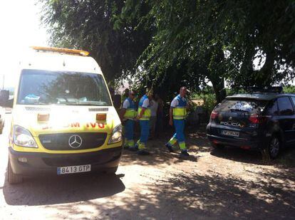 El Summa 112 y la Polic&iacute;a Nacional, en el lugar de los hechos. 