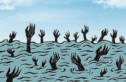 La mayoría de inmigrantes muertos en el viaje a Europa era jóvenes subsaharianos.