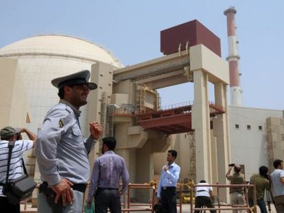 Foto de archivo de un reactor construido en la planta nuclear de Bushehr, en Ir&aacute;n.
 