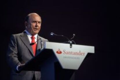El presidente del Grupo Santander, Emilio Botín. EFE/Archivo