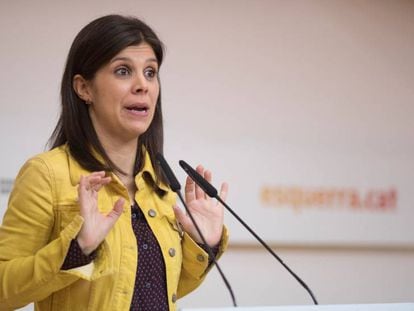 Marta Vilalta, portavoz de ERC. En vídeo, declaraciones de Vilalta.