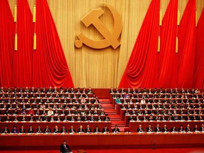Xi Jinping inaugura el XIX Congreso Nacional del Partido Comunista de China en Pek&iacute;n.