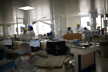 Unidad de cuidados intensivos en el hospital El Tunal, en Bogotá, el 12 de junio de 2020.