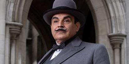El actor David Suchet como Hercule Poirot.