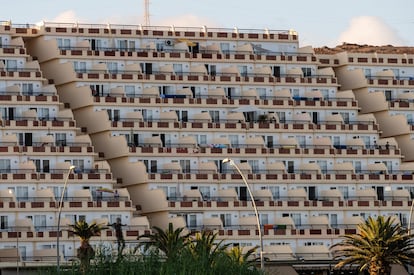 Apartamentos turísticos en Morro Jable (Fuerteventura), ayer.