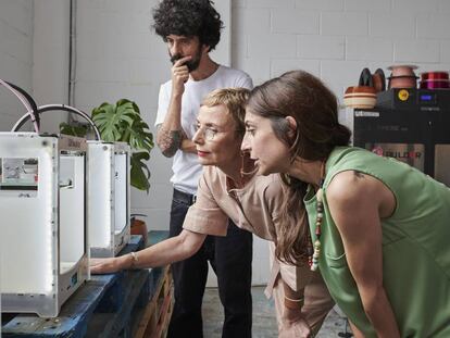 Las piezas de Rohner se imprimen en PLA, un material vegetal y biodegradable.