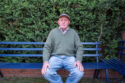 Félix Sánchez, 73, outside the Caminomorisco residence.
