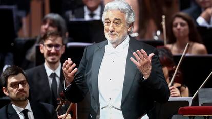 Plácido Domingo, on April 10 during his performance at the Teatro Colón in Buenos Aires.