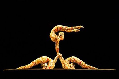 Imagen del espectáculo del Cirque du Soleil.