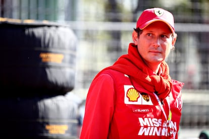 John Elkann, en el Gran Premio de Fórmula 1 de Azerbayán 2019.