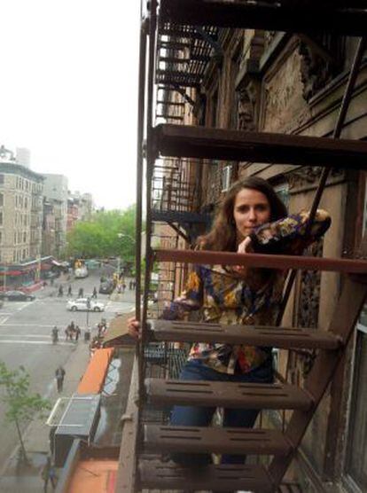 La dramaturga Mar Gómez en su casa de Nueva York.