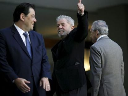 El expresidente Lula da Silva y el vicepresidente Michel Temer, en Brasilia, el pasado miércoles.