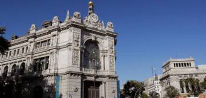 Fachada del Banco de España.