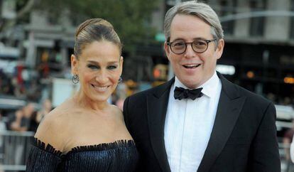 El matrimonio de actores Sarah Jessica Parker y Matthew Broderick en Nueva York el pasado septiembre.