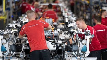 Fábrica de Porsche en Stuttgart (Alemania).