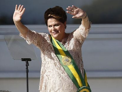 Dilma Rousseff, en la ceremonia de investidura.