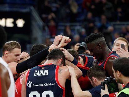 El Baskonia tras la victoria.