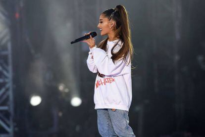 Ariana Grande, en una imagen del concierto del pasado 4 de junio en Manchester. La cantante no dejó pasar a fotógrafos a su actuación en Barcelona.
