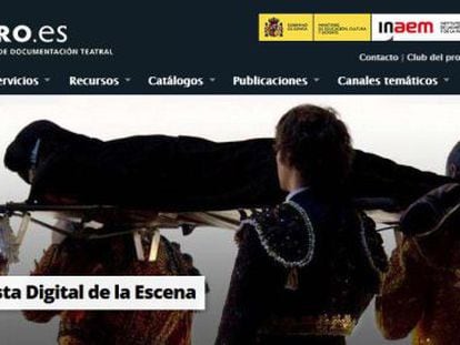 Nuevo diseño de la web del Centro de Documentación Teatral, www.teatro.es