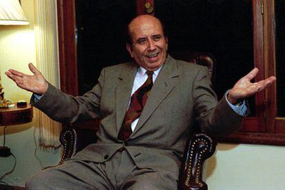 Carlos Andrés Pérez, durante una entrevista en su residencia de La Ahumada, en 1996.