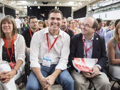 Sánchez i Chacón, durant el congrés del PSC el juliol passat.