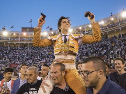 Roca Rey ha salido este miércoles a hombros por la puerta grande de Las Ventas. 