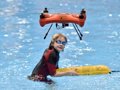 Un dron aqu&agrave;tic. 