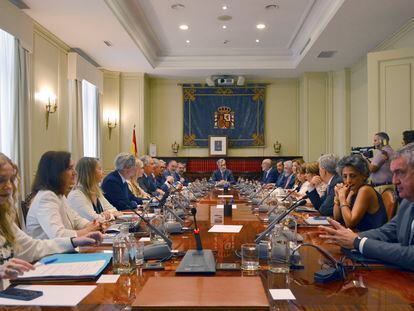 Reunión del Consejo General del Poder Judicial, el pasado 8 de septiembre.