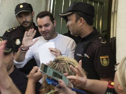 El acusado del doble crimen de Almonte, sale en libertad de la Audiencia de Huelva.