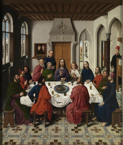 The Last Supper altarpiece (central panel), 1464-1468. Artist: Bouts, Dirk (1410/20-1475) (Photo by Fine Art Images/Heritage Images/Getty Images)
