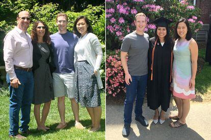 Para asistir a eventos y compromisos sociales... 
	

	Da igual si posas con tus padres en el jardín de tu masión en Palo Alto o si te vas a una graduación en Harvard: la camiseta (gris) será tu amiga inseparable.