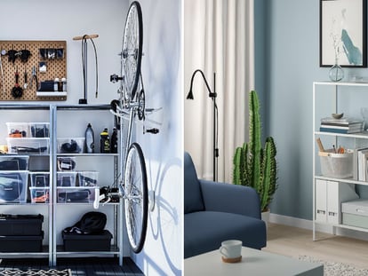 Elegimos una serie de estanterías metálicas con diseño Ikea al mejor precio.