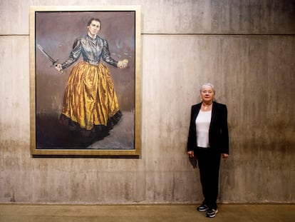 Lélia Wanick Salgado, ecologista, diseñadora y escenógrafa, fotografiada en la Fundación Calouste Gulbenkian en Lisboa este mes de julio.