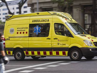 Una ambulancia del SEM en servicio. 