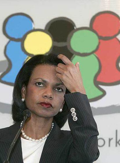 Condoleezza Rice, ayer en Viena.