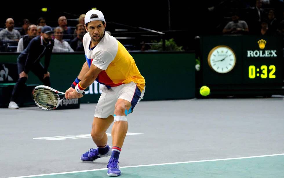 Fernando Verdasco, en un torneo en París a principios de noviembre.